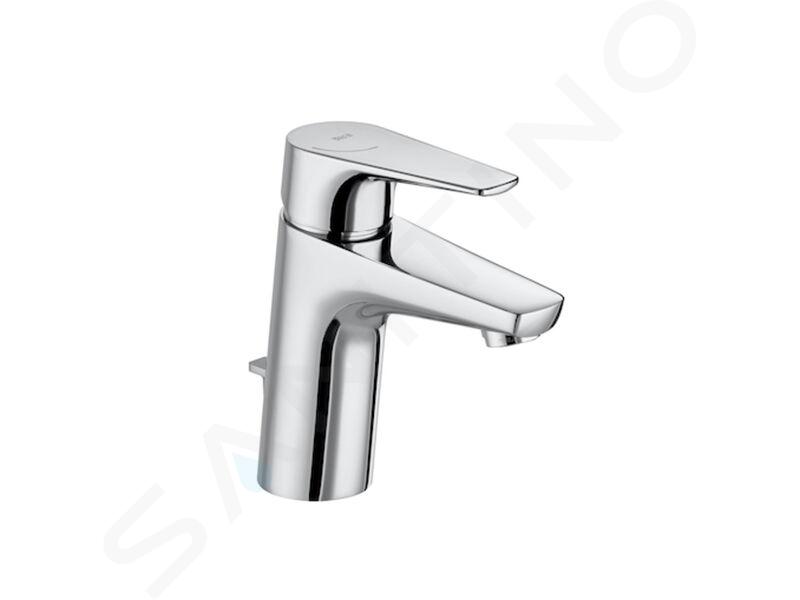 Roca Atlas - Miscelatore da lavabo con piletta di scarico, ColdStart, cromo A5A3090C00