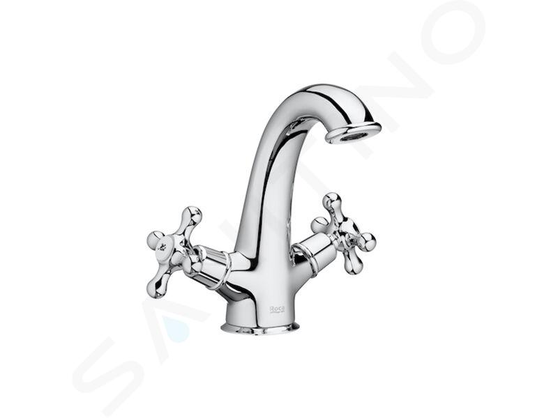 Roca Carmen - Mitigeur de lavabo avec vidage Click-Clack, chrome A5A3A4BC00