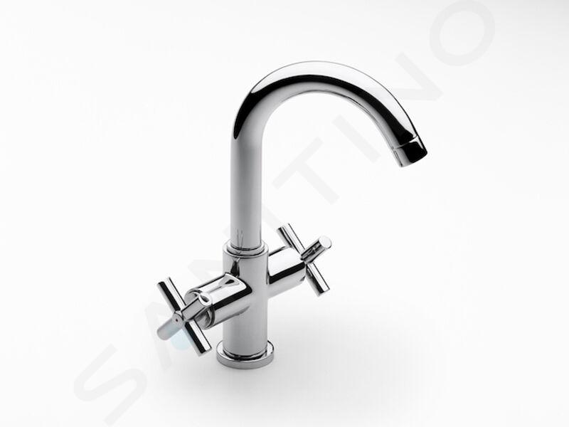 Roca Loft - Miscelatore da lavabo con piletta di scarico, cromo A5A3043C00