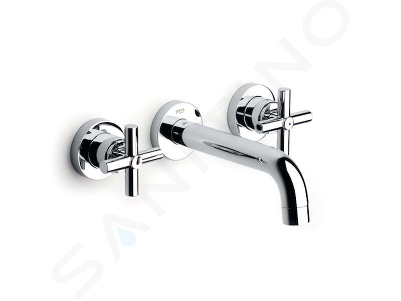 Roca Loft - Mitigeur de lavabo, installation 3 trous, chrome A5A4743C00