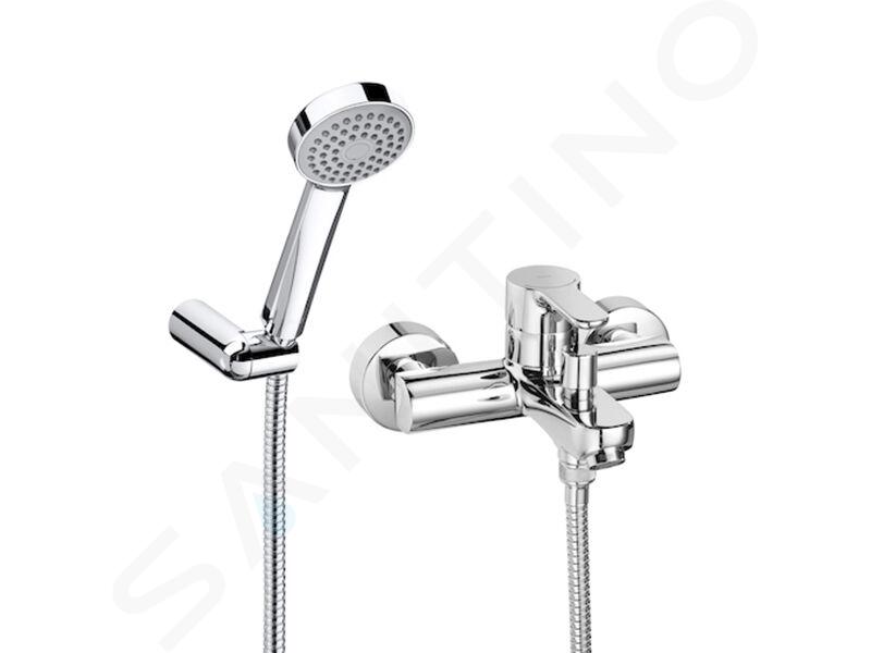 Roca L20 - Miscelatore per vasca da bagno con accessori, cromo A5A0109C02