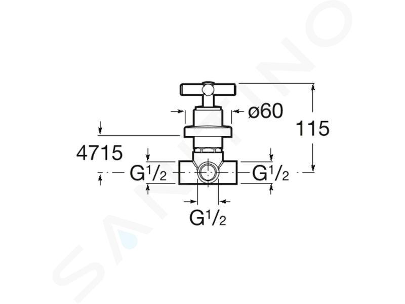 Roca Loft - Grifo de suelo para bañera , cromo A5A2743C00