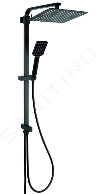 Novaservis Set doccia - Set doccia senza miscelatore, 2 getti, nero opaco SET033,5