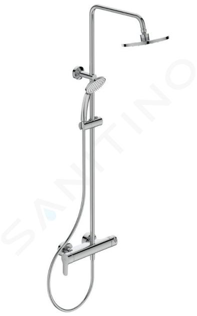 Ideal Standard Cerafine O - Ensemble de douche avec mitigeur, diamètre 200 mm, 1 jet, chrome BC750AA