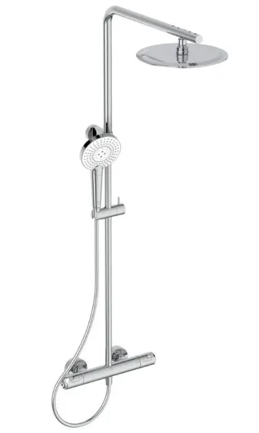 Levně Ideal Standard CeraTherm - Sprchový set s termostatem, průměr 25 cm, 3 proudy, chrom A7704AA