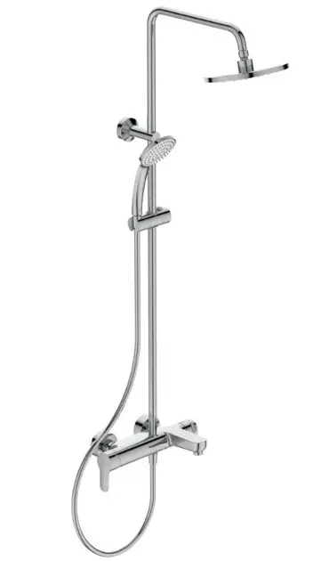 Ideal Standard Cerafine O - Ensemble de douche avec mitigeur de baignoire, diamètre 20 cm, 1 jet, chrome BC525AA