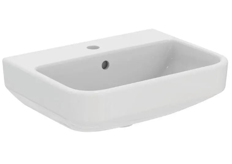 Ideal Standard i.Life S - Lavabo 500x370 mm, con troppopieno,foro per miscelatore, bianco T458501