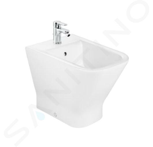 Roca The Gap - Bidet a terra, con troppopieno, foro per miscelatore, bianco A357477000