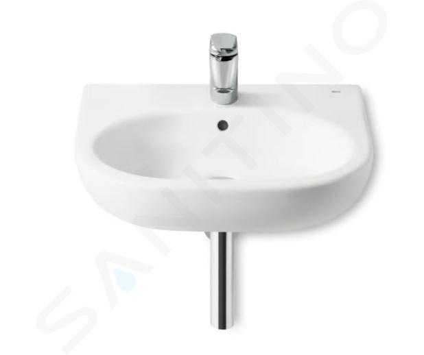 Roca Meridian - Lavabo 55x46 cm, con troppopieno, foro per miscelatore, bianco A327243000