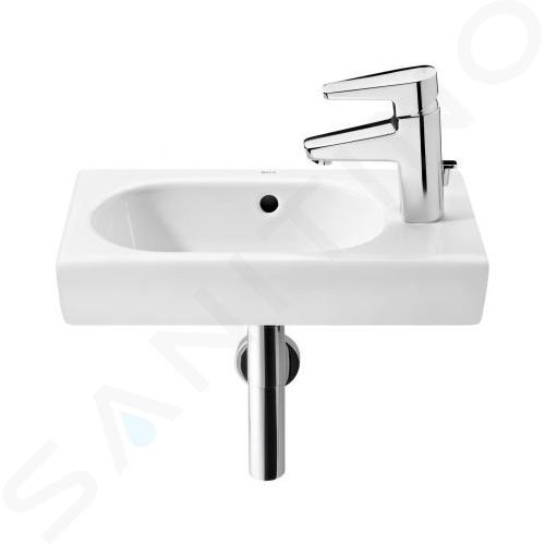 Roca Meridian - Lavamani 45x25 cm, con troppopieno, foro per miscelatore a dx, bianco A327248000