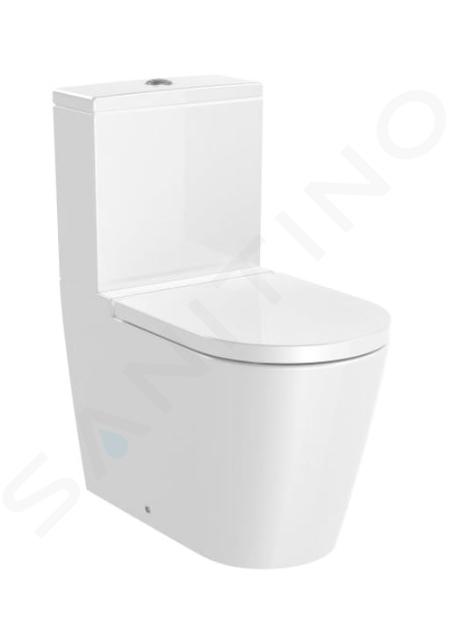 Roca Inspira - Vaso WC monoblocco, scarico Vario, Rimless, bianco A342526000