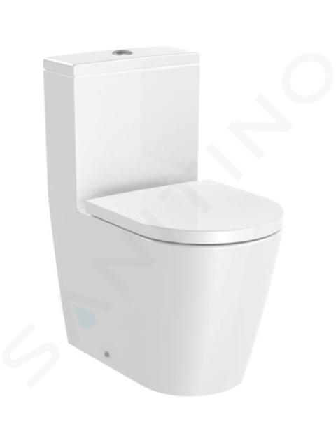 Roca Inspira - Vaso WC monoblocco, scarico Vario, Rimless, bianco A342529000