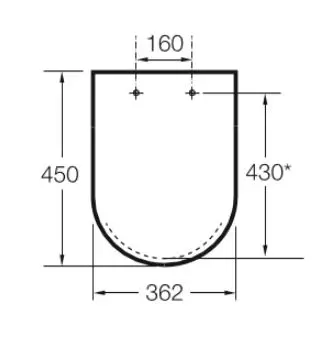 Asiento De Inodoro Roca America - Blanco, Modelo A801490004