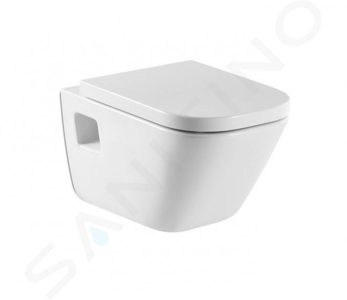 Roca The Gap - Hangend toilet, Rimless, wit A34647F000