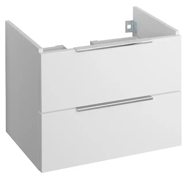 Bruckner Neon - Mueble para lavabo, 57x45x35 cm, 2 cajones, blanco 500.113.0