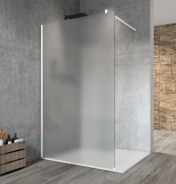 Gelco Vario - Paroi de douche Walk-In, 1000 mm, Coated Glass, blanc/verre dépoli GX1410GX1015