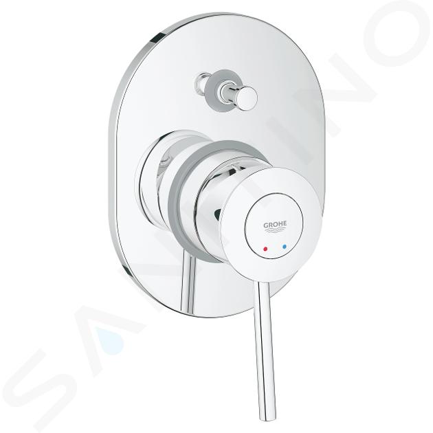 Grohe BauClassic - Mitigeur de baignoire encastré, avec corps, chrome 29047000