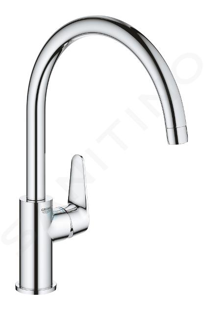 Grohe BauCurve - Baterie chiuvetă, crom 31231001