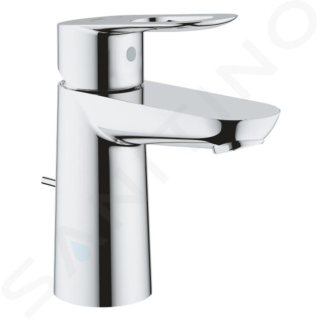 Grohe BauLoop - Miscelatore da lavabo, con sistema di scarico, cromo 23803000