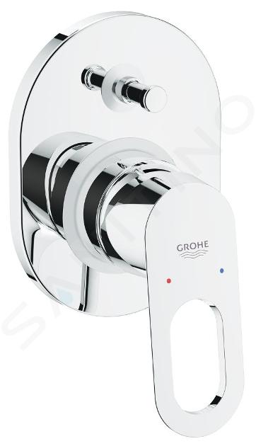 Grohe BauLoop - Vaňová batéria pod omietku, s telesom, chróm 29041000