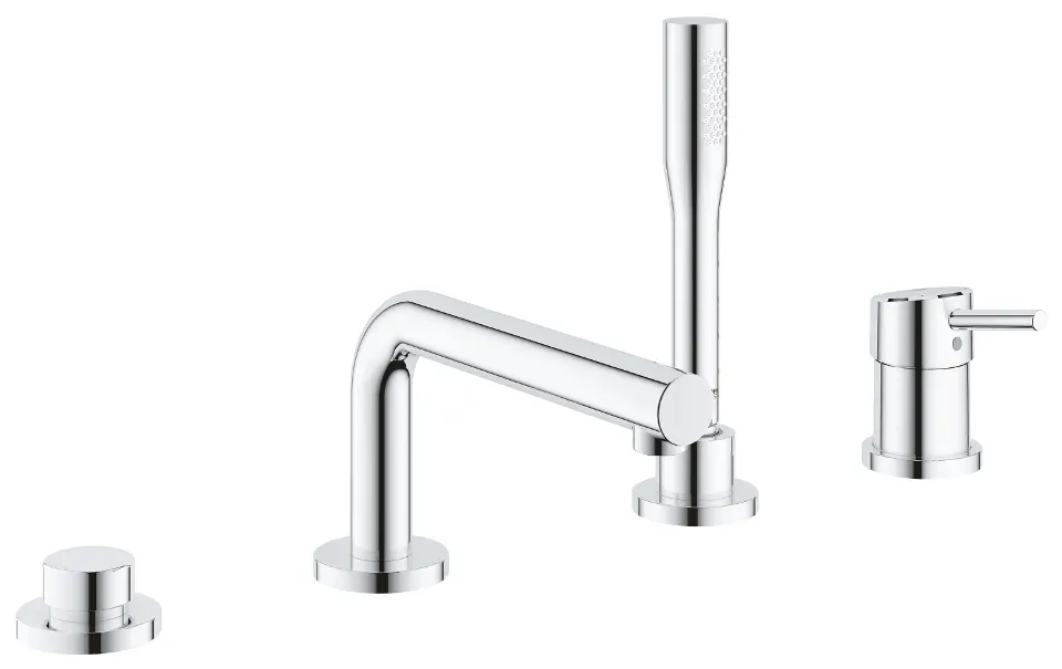 Grohe Concetto - Baterie cu montare pe marginea căzii, instalare cu 4 orificii, crom 19576002