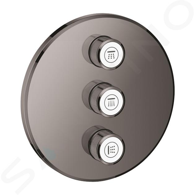 Grohe Grohtherm SmartControl - Pojtrójny zawór  podtynkowy, Hard Graphite 29122A00