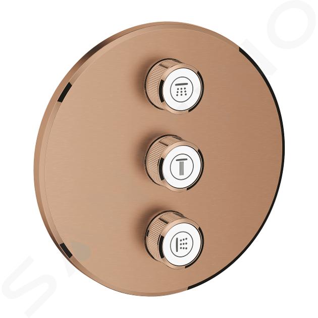 Grohe Grohtherm SmartControl - Háromirányú rejtett vezérlő, csiszolt Warm Sunset 29122DL0