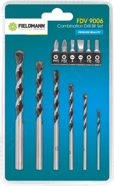 Fieldmann Zubehör - FDV 9006 Set 12 Bohrer und Bits 50001374