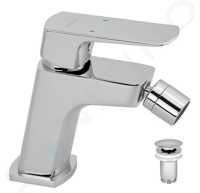 Novaservis Nobless Ego - Miscelatore da bidet, con sistema di scarico, cromo 43011,0