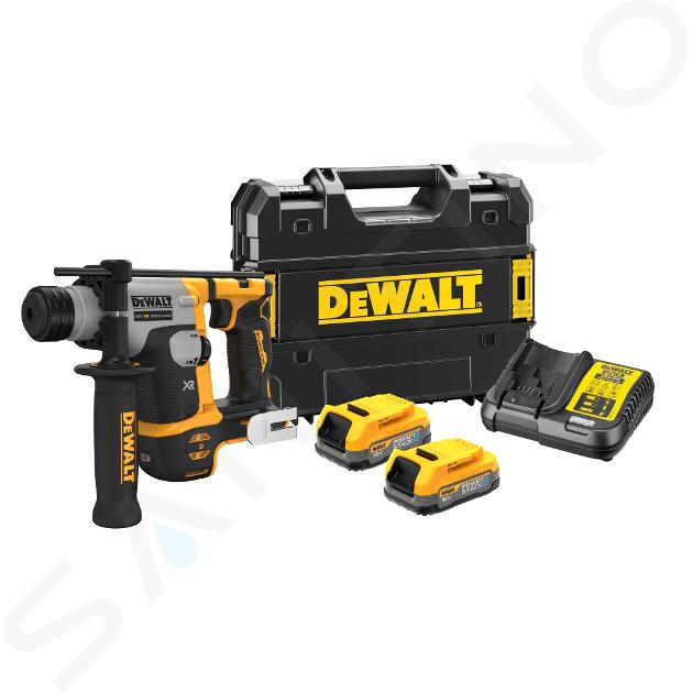 DeWALT Unelte - Ciocan rotopercutor pe acumulator 18V, 2 x baterii (acumulatori) 1,7 Ah POWERSTACK, încărcător DCH172E2T