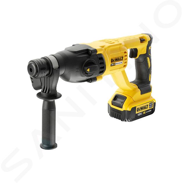 DeWALT Nářadí - 18V AKU kombinované kladivo SDS Plus, 1x aku 4,0 Ah XR, nabíječka DCH133M1