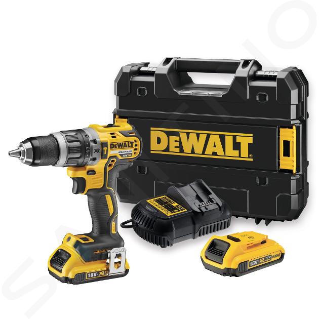 DeWALT Unelte - Bormașină cu percuție cu acumulator 18V, 2 x bat. (acu.) 2,0 Ah XR DCD796D2