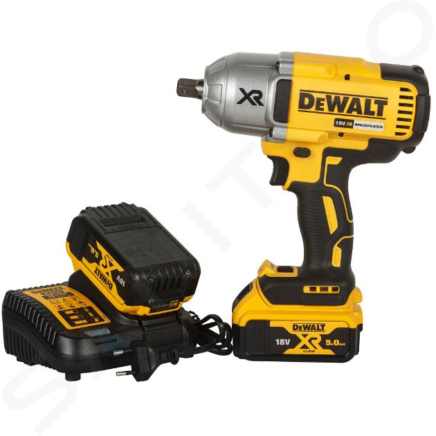 Vergelden directory meisje DeWALT Gereedschap - 18V ACCU Slagmoersleutel 950 Nm, 2x 5,0 Ah XR accu  DCF899P2 | Sanitino.nl