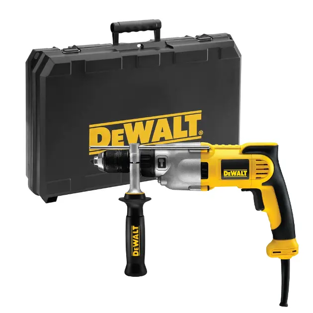 DEWALT - Perceuse Percussion - DWD524KS-QS - Perceuse avec Coffret et  Poignée Latérale Multi-Positions - 2 Vitesses 0-1250/3500tr/min - Mandrin