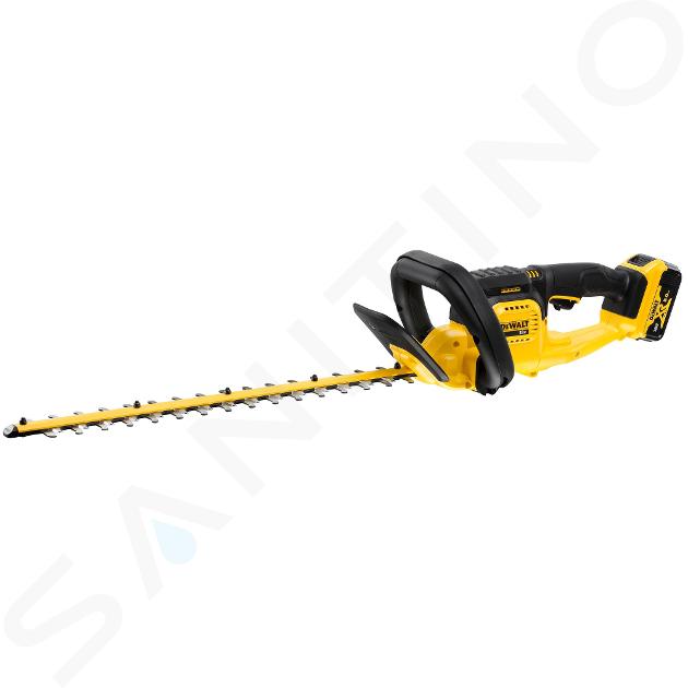 DeWALT Unelte - Trimmer pentru gard viu cu acumulator 18V, 1 x acumulator 5.0 Ah XR, încărcător DCMHT563P1