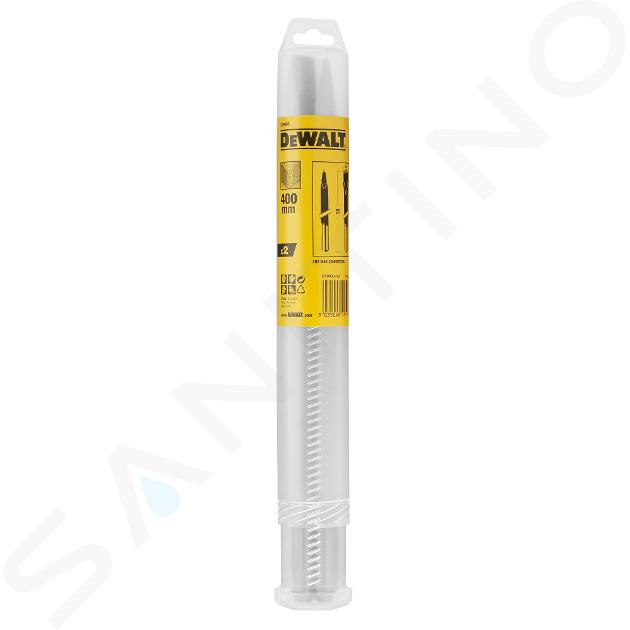 DeWALT Accesorios - Juego de 2 piezas cincel plano SDS MAX 25 mm, espiga, longitud 400 mm DT9000