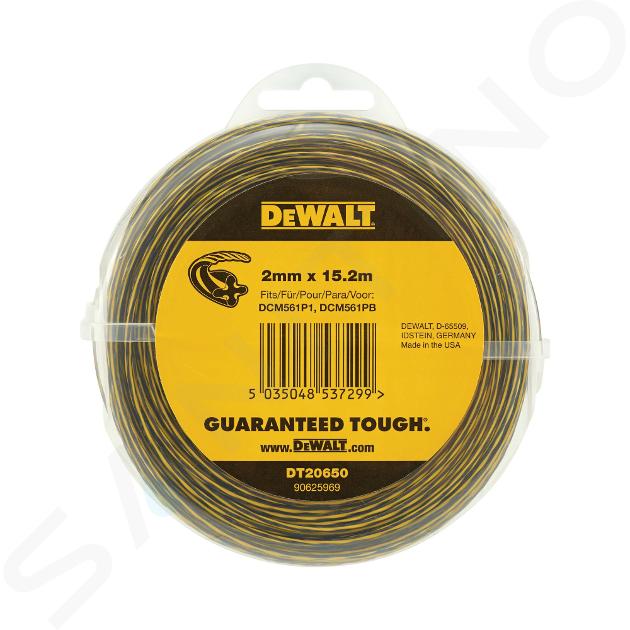 DeWALT Toebehoren - Vervangdraad grastrimmer 2 mm x 15,2 m DT20650