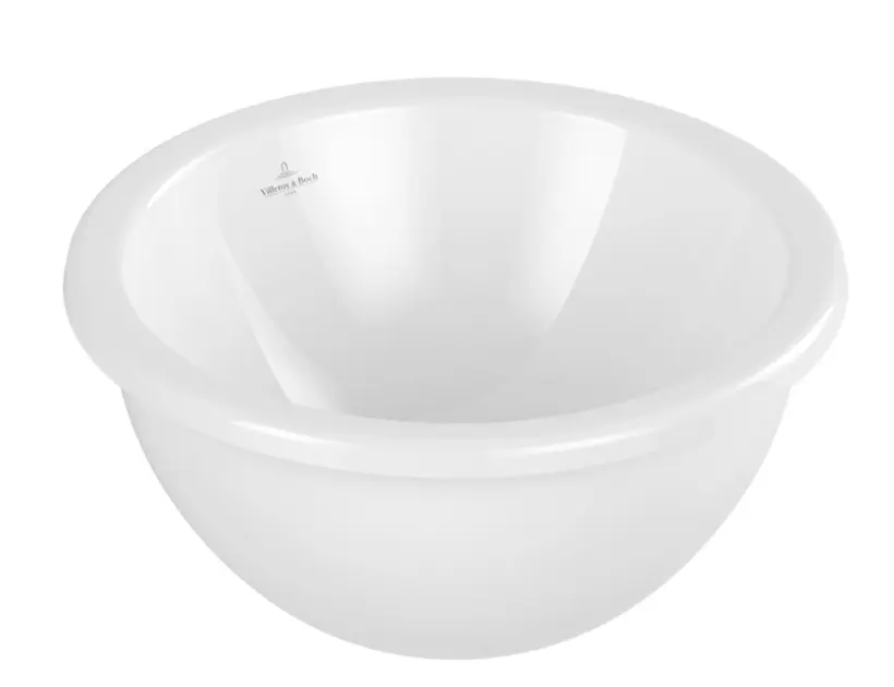 Levně Villeroy & Boch Loop&Friends - Umyvadlo vestavné, průměr 33 cm, s přepadem, alpská bílá 4A510001
