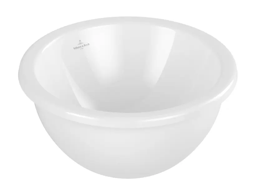 Levně Villeroy & Boch Loop&Friends - Umyvadlo vestavné, průměr 38 cm, s přepadem, CeramicPlus, alpská bílá 4A5200R1
