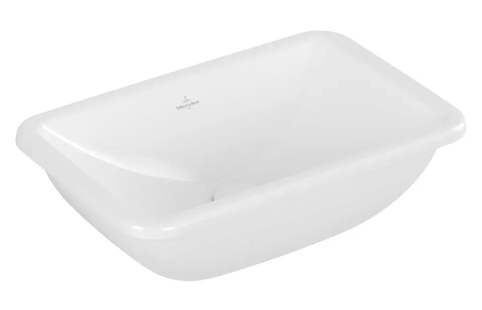 Villeroy & Boch Loop&Friends - Lavabo à encastrer, 45x28 cm, avec trop-plein, CeramicPlus, blanc alpin 4A5600R1