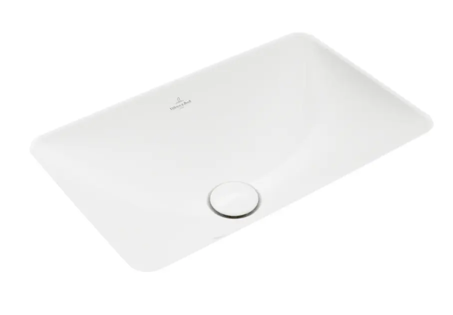 Villeroy & Boch Loop&Friends - Onderbouw wastafel, 62x38 cm, zonder overloop, CeramicPlus, alpine wit 4A5801R1