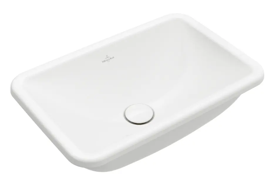 Villeroy & Boch Loop&Friends - Lavabo à encastrer, 68x45 cm, sans trop-plein, CeramicPlus, blanc alpin 4A6601R1