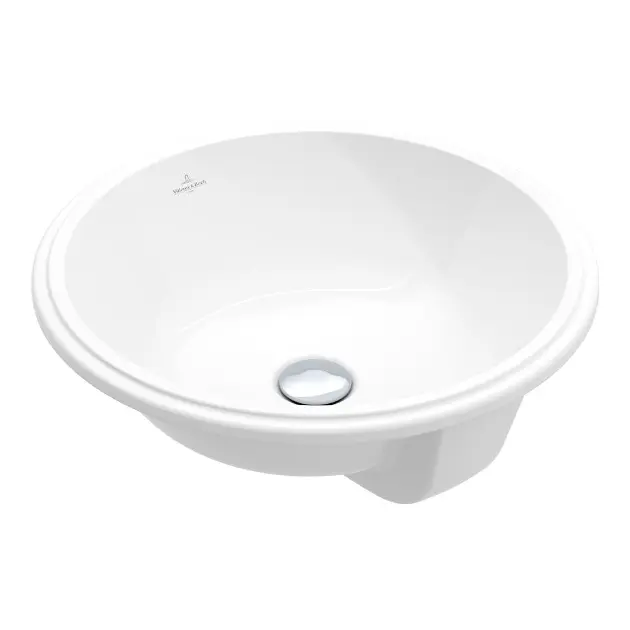 Villeroy & Boch Architectura - Lavabo ad incasso, diametro 400 mm, senza troppopieno, bianco alpino 5A754601