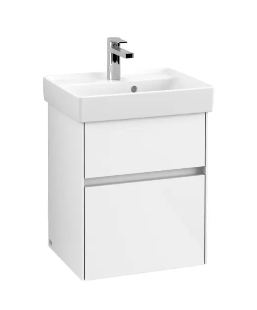 Villeroy & Boch Collaro - Umyvadlová skříňka, 460x546x374 mm, 2 zásuvky, Glossy White C00600DH