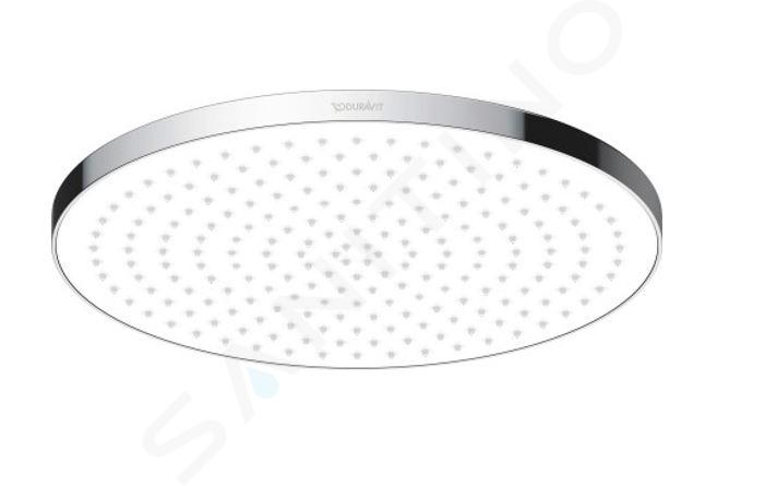 Duravit Sprchy - Hlavová sprcha, průměr 230 mm, bílá/chrom UV0660017010