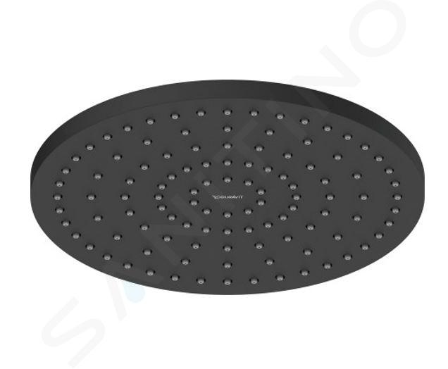 Duravit Dușuri - Pălărie de duș, diametru 25 cm, negru mat UV0660018046