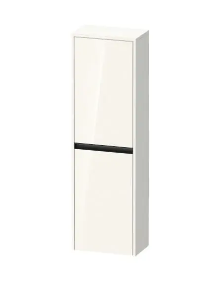 Duravit Ketho.2 - Armario 132x40x24 cm, 2 puertas, bisagras a la izquierda, blanco brillante K21319L22220000