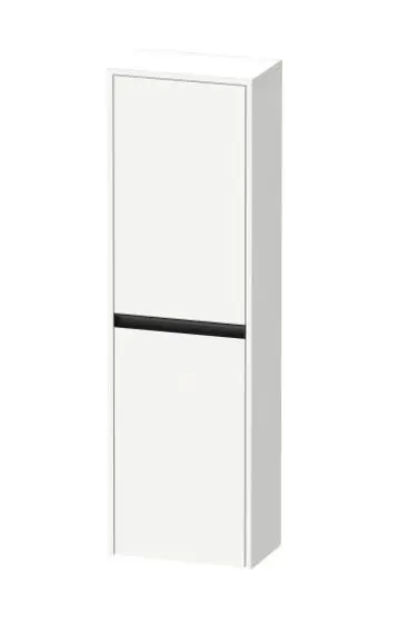 Duravit Ketho.2 - Armario 132x40x24 cm, 2 puertas, bisagras a la izquierda, blanco mate K21319L18180000