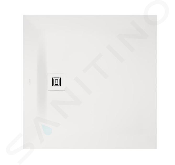 Duravit Sustano - Sprchová vanička, 100x100 cm, DuraSolid, matná biela 720275740000000