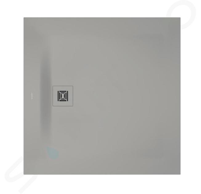 Duravit Sustano - Sprchová vanička, 100x100 cm, DuraSolid, matná sivá 720275630000000